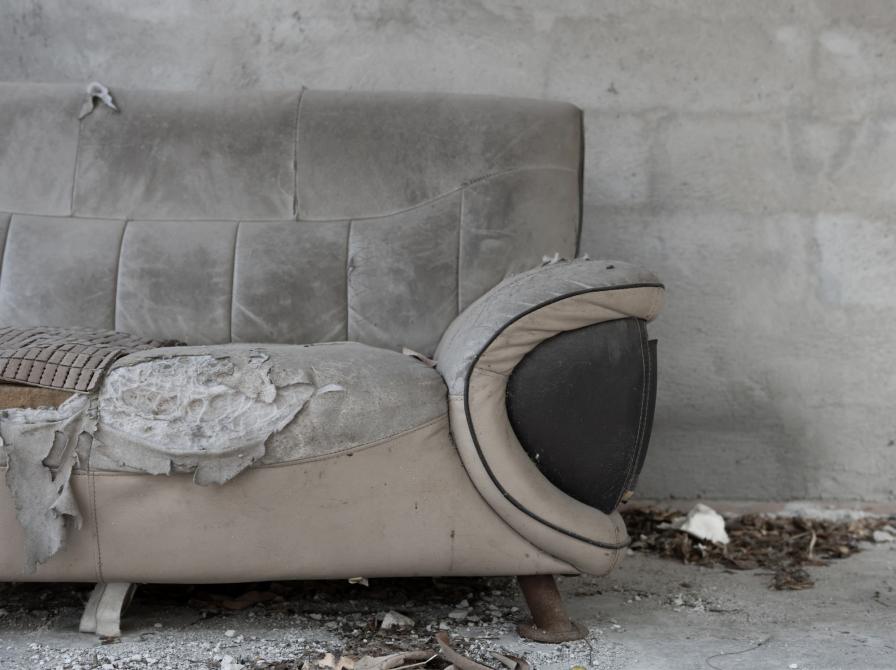 Slidt sofa